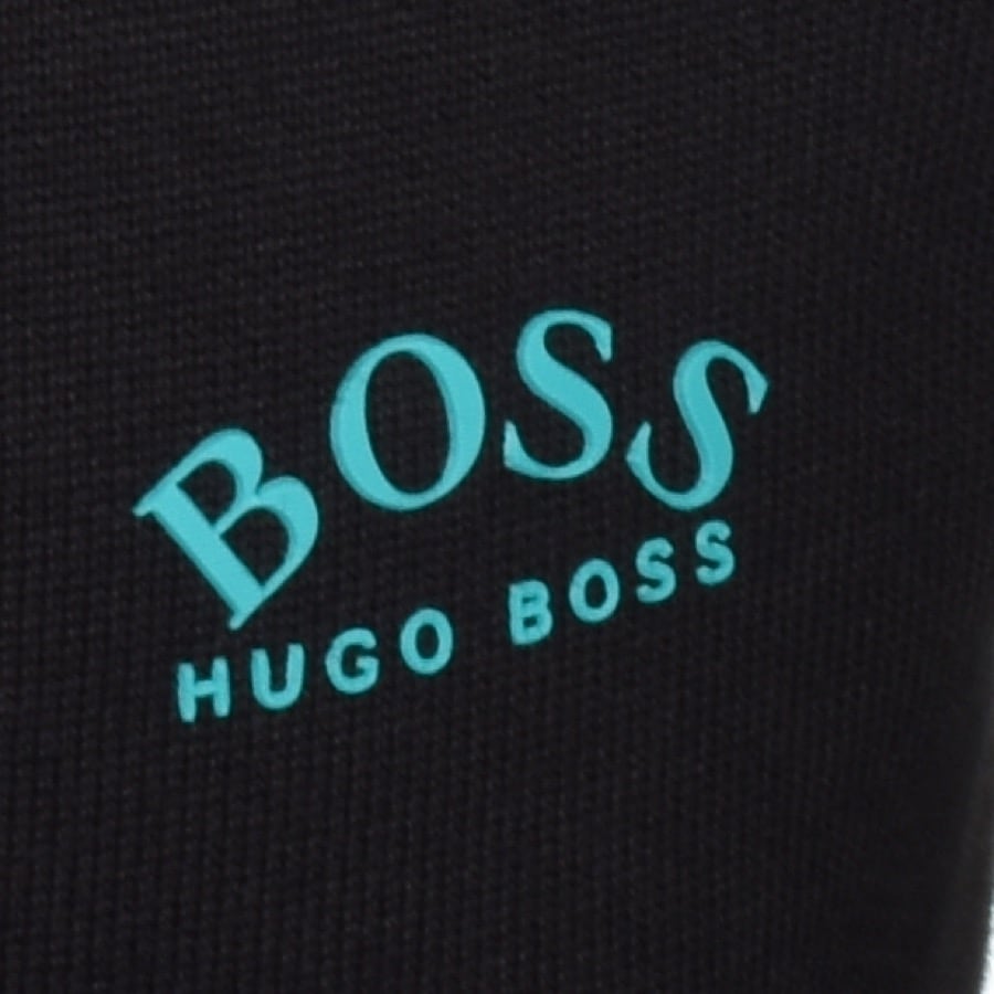 Alternative Image for ProductBOSS Ziston Half Zip Knitted Jumper Black3
